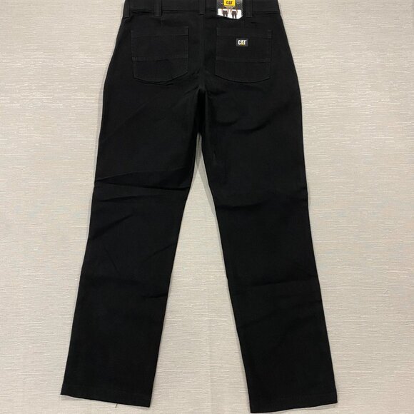 CAT Caterpillar Utility Work Pants Mens 34 x 34 Black Flex Waistband Cell Pocket - Picture 3 of 16